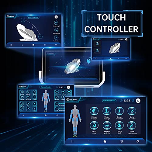 Real Relax Massage Chair, Zero Gravity Full Body Sl Track Shiatsu Massage Recliner With Body Scan Handrail Shortcut Key Heat Foot Roller, Ps6000 Black #TOP3