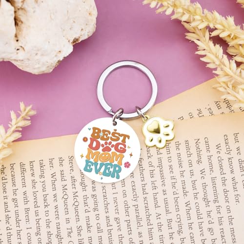 Image of Dog Dad Gifts For Men Dog Mom Gifts For Women Dog owners Keychain