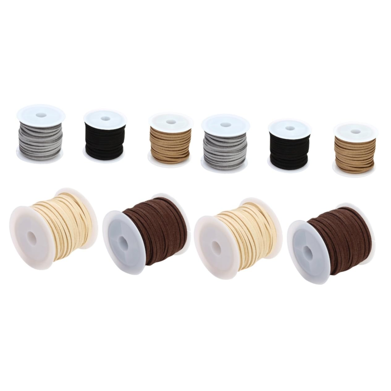 EXCEART 10pezzi Corda Pelle Scamosciata Per Creazione Di Collane e Bracciali Fai Da Te Diversi Filo Resistente Per Bijoux e Decorazioni Fashion