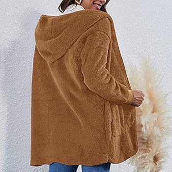 Teddy mantel voor dames, oversized, lang, korte jas voor