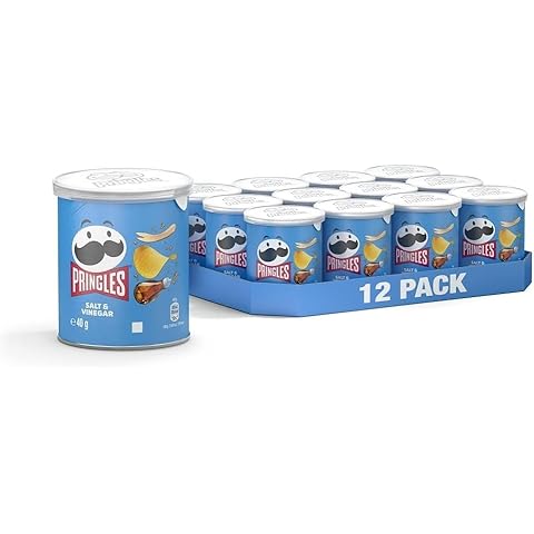 Pringles Salt & Vinegar Crisps Multipack 12x40g Cover
