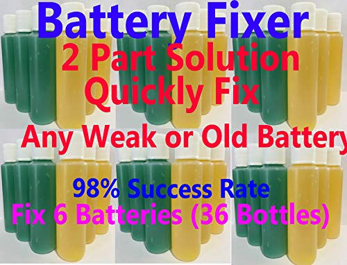 2p Golf CART Battery Restore Liquid Solution-Refurbish, Repair 6,8 Volt