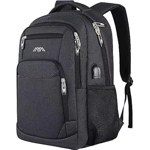 Mochilas Escolares Hombre Mochila para Portátil Antirrobo con Puerto de Carga USB