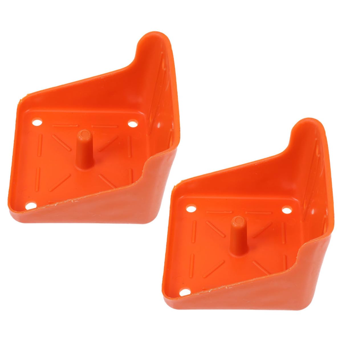 Artibetter Distributeur de Sel pour Moutons et Bétail 2 Pièces en Pe Épaissi, Support Robuste Cylindrique pour Bloc Minéral, pour Élevage Agricole Style Aléatoire