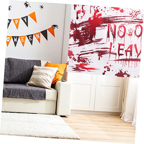 Gatuida 5 Unidades Do Dia Das Bruxas Ninguém Sai Adereços Da Cabine De Fotos Suporte De Cortina De S