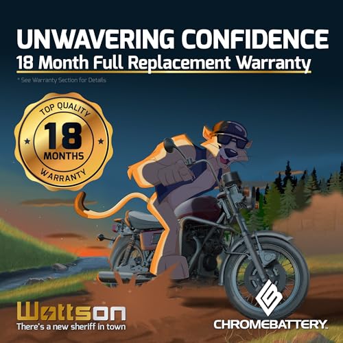 Image of CB CHROMEBATTERY 5L-BS Maintenance-Free 12V 5Ah Battery Replacement for ATV, Motorcycle, Jet Skis, Scooter, UTV, and More - Nut and Bolt (T3) Terminal