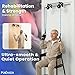 Double Shoulder Pulley for Physical Therapy, Over The Door Rehab System, Dual Arm Training Device with Smooth Bearings, Foam Handles & Assist Glove