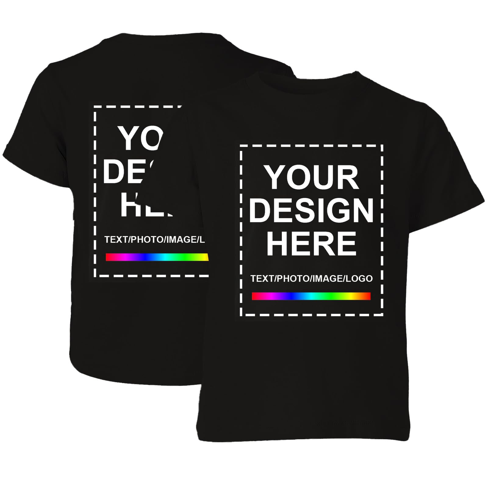 Custom T Shirts for Men，Custom T Shirts Design Your Own，Personalized T Shirts Customized Tee Gifts Add Photo Logo Text