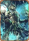 Smite Heroes Anubis Standard Poster 8x12 Inch Retro Vintage Metal Sign Home Man Cave Art