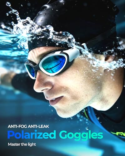 Aegend Kids Polarized Swim Goggles Swimming Pool Goggles for Kids 6 14 Anti Fog Anti UV No - image 2