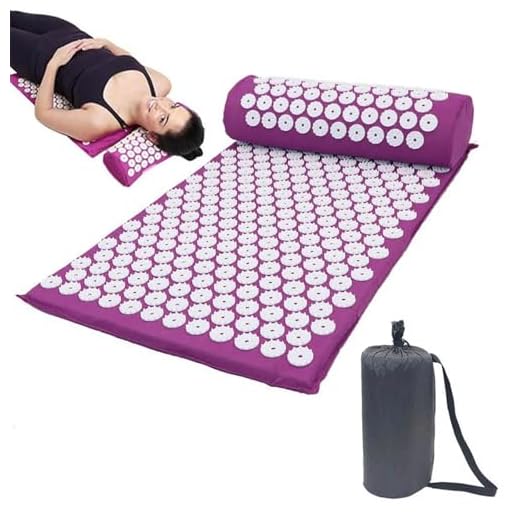 Akupressurmatte mit Kissen,Esterilla de Acupresión,Cojín de Acupresión,Colchoneta de Acupuntura con Almohada,Tapete de Acupuntura,Esterilla de Masaje