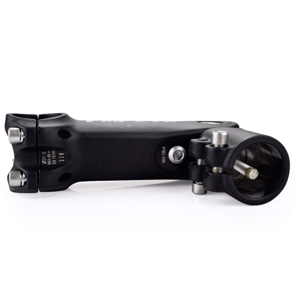 CYSKY Mostek rowerowy regulowany 25,4 110mm 0-90° MTB Mostek do roweru górskiego, roweru szosowego, MTB, BMX, jazdy na rowerze (110mm)
