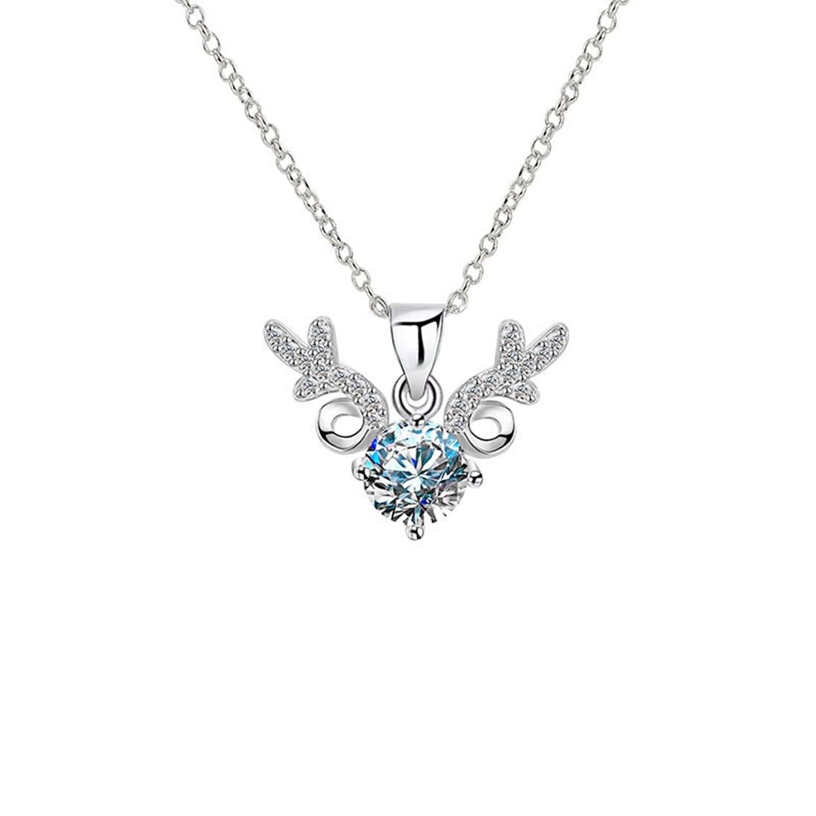 Naszyjnik damski 9K / 14K / 18K / 18K, geometryczny i okrągły łańcuszek z diamentem i moissanitem, wisiorek naszyjnik damski srebrny