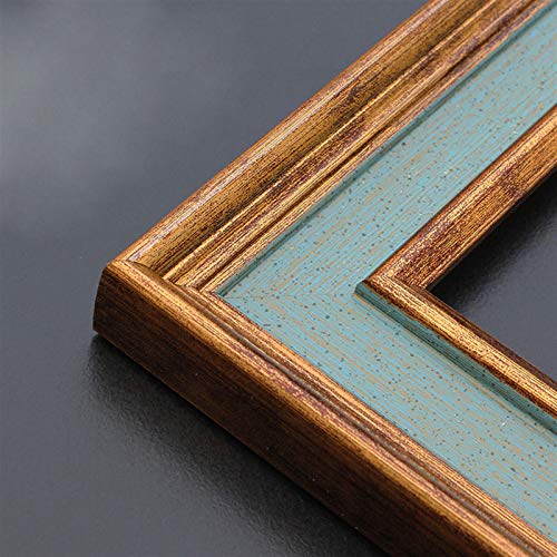 SK Studio Cadre de toile Cadre Photo pour peintures à l'huile, affiches, accessoires de bricolage Affiches et Toiles,Peinture Diamant Bleu bronze, 50x70cm