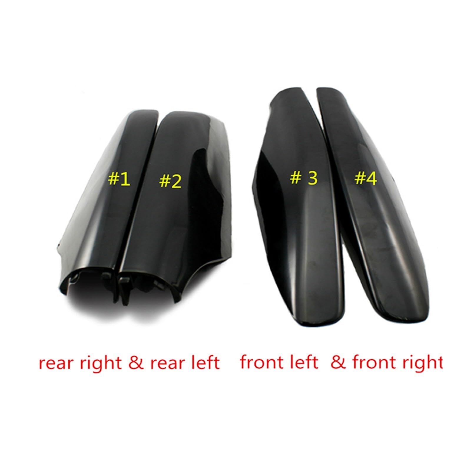 Barra Trasversale Per Toyota Per Land Per Cruiser Per Prado LC120 FJ120 03-09 Portapacchi Portapacchi Bar Rail End Borsette Plasitc Protezione