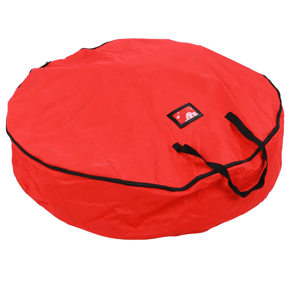 Red Storage Bag Decoration Wreath Garland Container Waterproof Dustproof