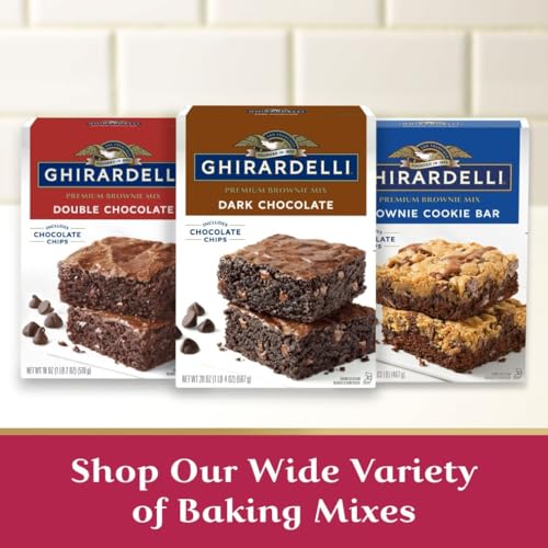 Image of Ghirardelli Dark Chocolate Chip Premium Mix, Includes Chocolate Chips, 16.75 oz Boxes (Pack of 12)
