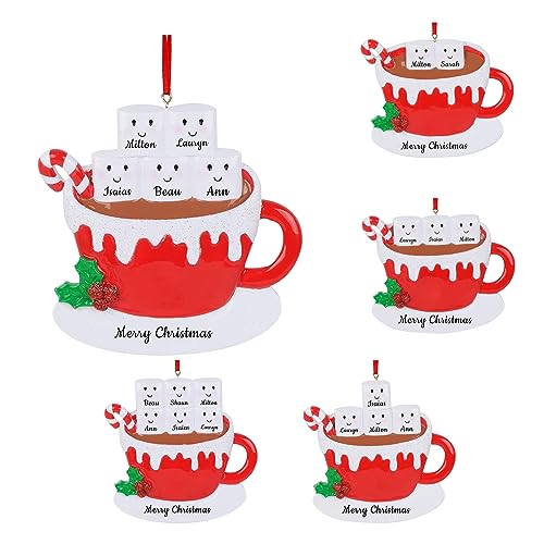 Opiniones y reviews de Tazas personalizadas navideñas - 5 favoritos. 41 Personalizada Navideña para el hogar 2024, Taza de café Decoración navideña colgante con nombre, Decoración para el árbol de Navidad Regalos personalizados