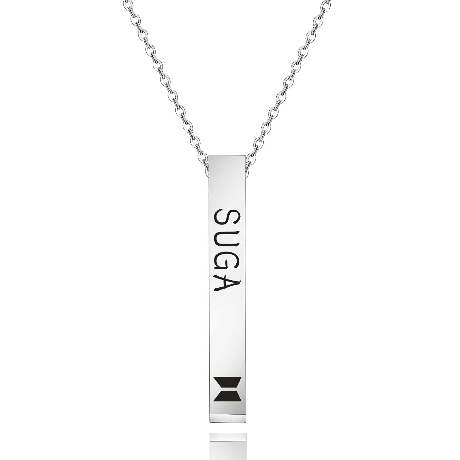 KPOP ARMY Necklace Gifts for Women Girls RM JIM JK V JIMIN J-HOPE SUGA Necklace Birthday Gifts for Wome Gilrs
