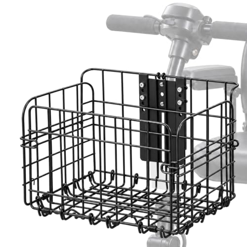 YIBEICO Foldable Front Basket for Mobility Scooters