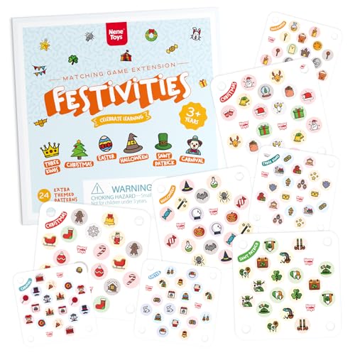 🤩 SVILUPPO DELLE ABILITÀ: Queste estensioni del gioco di abbinamento di carte sono un ottimo modo per ravvivare il gioco di memoria in legno di tuo figlio con nuovi ed entusiasmanti disegni. Questo gioco può aiutare il tuo bambino a sviluppare le capacità cognitive e la motricità di precisione divertendosi