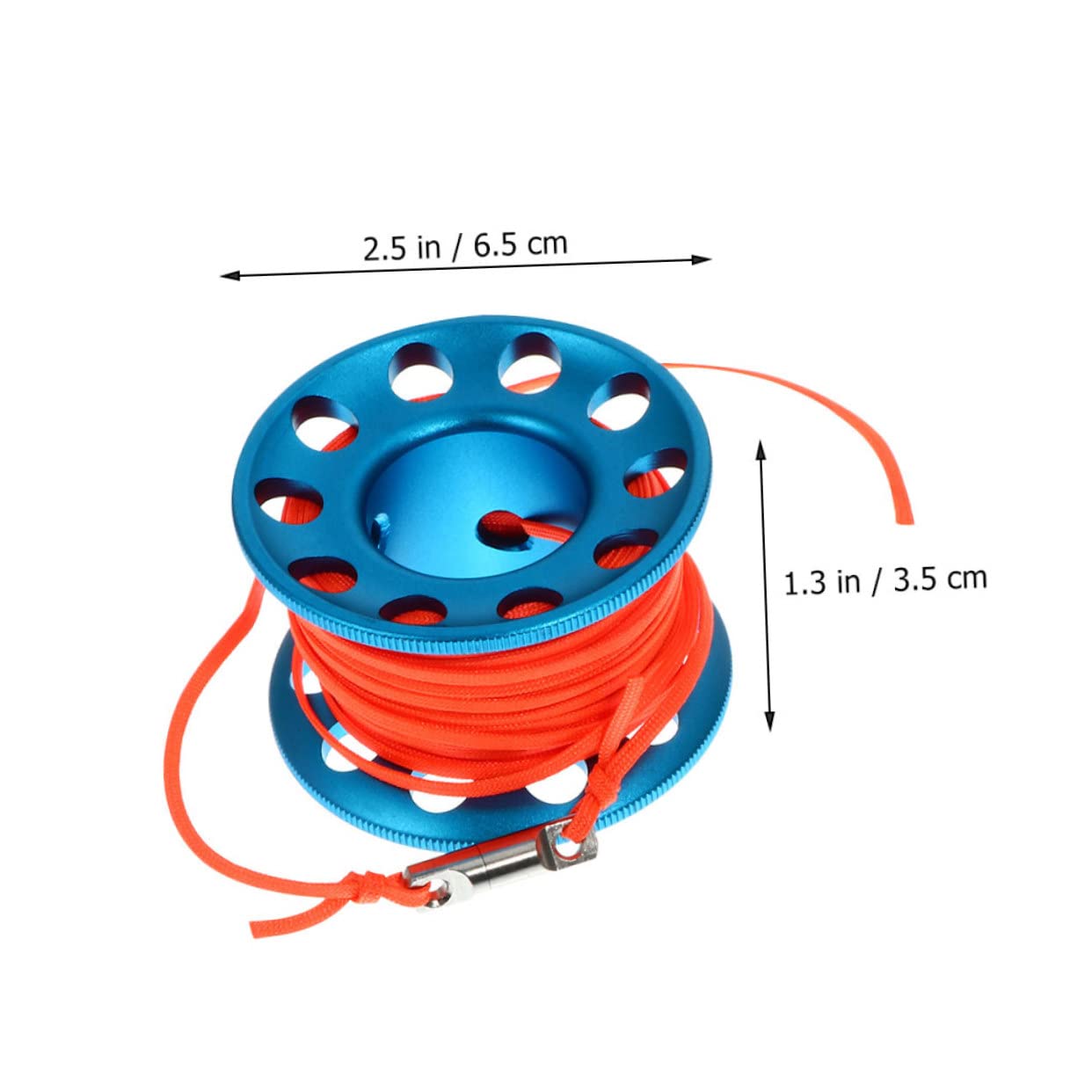 HEMOTON 1Set Professional Scuba Diving Spool Reel Blue Finger Spool Durable Underwater Diving Tool for Cave and Technical Diving Essential Scuba Diving Accessories