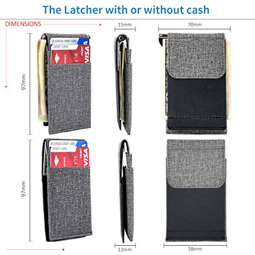 Dockem The Latcher and The Rȳd: The Modular Minimalist Capable Wallet(s) - (Synthetic Canvas Leather)2