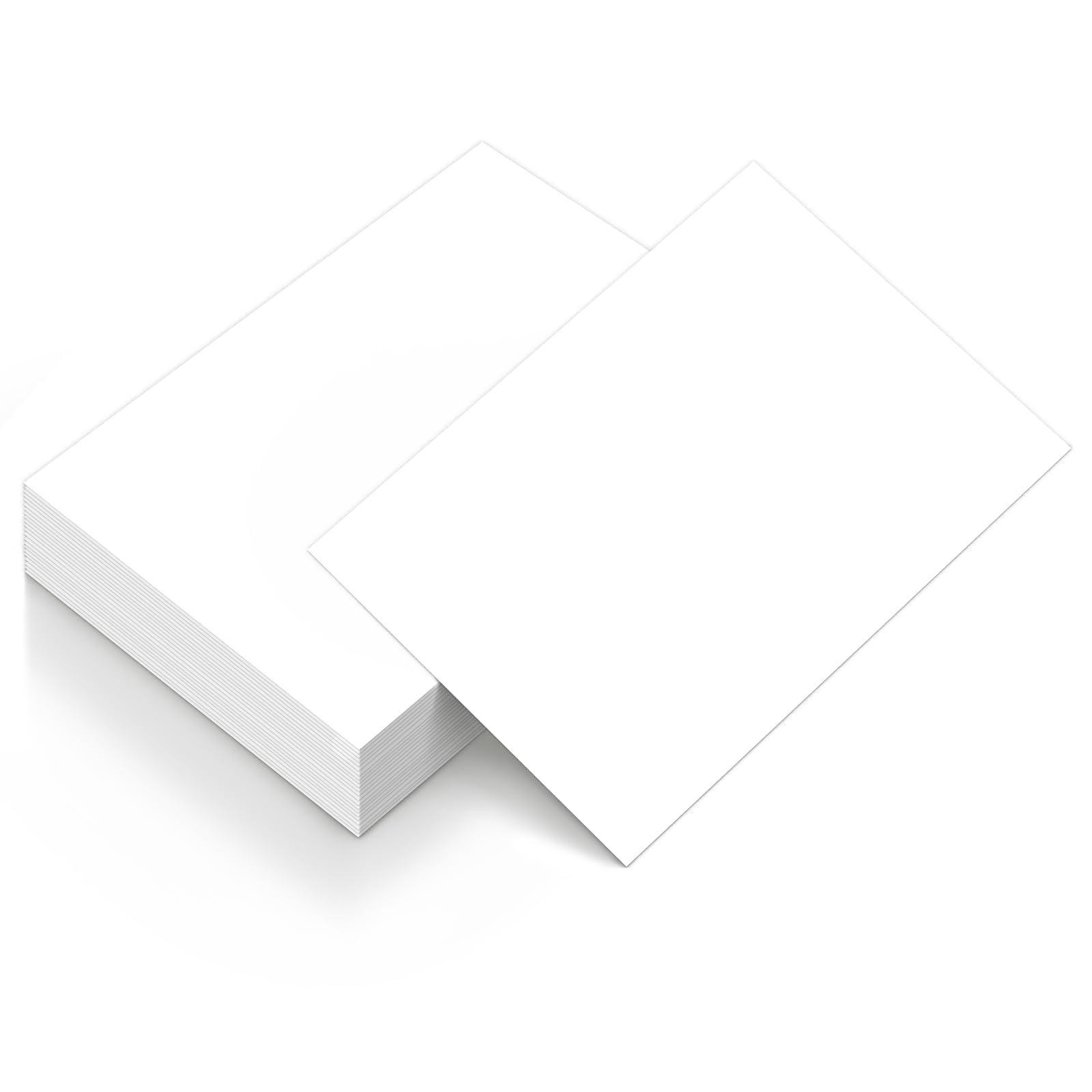 50 Blatt weißer Karton, 8,5 x 11 cm, Zertifikatpapier, Goefun weißes Kartonpapier für Einladungen, Speisekarten, Hochzeit, DIY-Karten