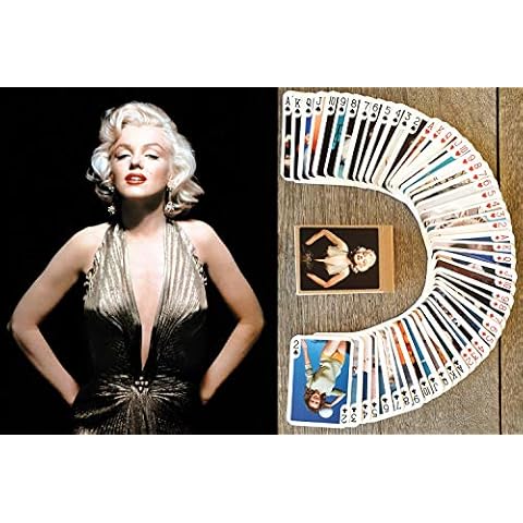Marilyn Monroe Playing Cards (Poker Deck 54 Cards All Different) Vintage Marilyn Monroe Photos Posters Magazine Covers Swimsuit Pinup Cover