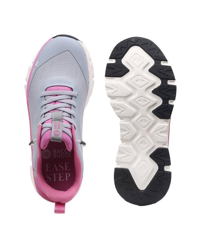 Image of Bacca Bucci BB On-The-Go Women Slip-On Walking & Running Shoes with Stretch Laces and Cushioned Sole