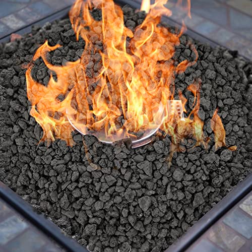 Image of Onlyfire 10Lbs Black Lava Rock for Fire Pit /Fireplace /Gas Grill /Landscaping