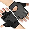 RDX Weight Lifting Gloves Gym Fitness Workout, Anti Slip Palm Protection Half Finger Exercise Glove for Powerlifting Deadlifting Bodybuilding Calisthenics Cycling Rowing Climbing Training, Men Women
