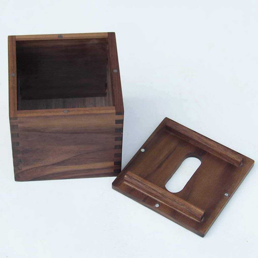 Designs Rustique Distressed Boîte Tissu carré en Bois Couverture, décoratif Salle de Bains Mouchoirs Box Holder Ferme Décor