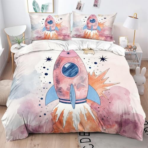 Fotmung Sábana 200x200 cm Fruta Fresa Roja, Incluye 1 Funda de Edredón + 2 Fundas de Almohada, con Estampado 3D de Doble Cara, edoso al Tacto, Resistente al Descoloramiento y Manchas-D158