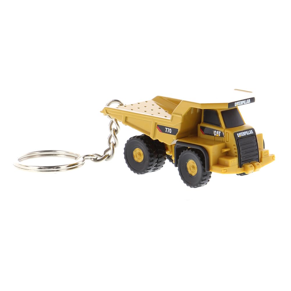 Diecast Masters 85985 - Caterpillar Mining Truck 770 jako brelok do kluczy, szczegółowy metalowy pojazd budowlany CAT, ok. 3,5 x 2 x 2 cm