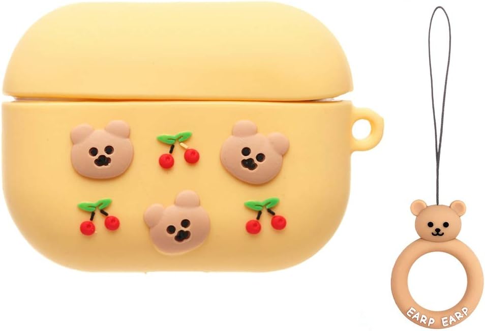 クマamp チェリーモチーフケース シリコン Airpods Airpodspro エアポッズ プロ エアポッド ケース くま さくらんぼ リング付き カバー かわいい 韓国 可愛い お洒落 イヤホンケース Airpodspro イエロー Turismodelbierzo Es クマamp チェリーモチーフケース シリコン Airpods Airpodspro エアポッズ プロ エアポッド ケース くま さくらんぼ リング付き カバー かわいい 韓国 可愛い お洒落 イヤホンケース Airpodspro イエロー Turismodelbierzo Es