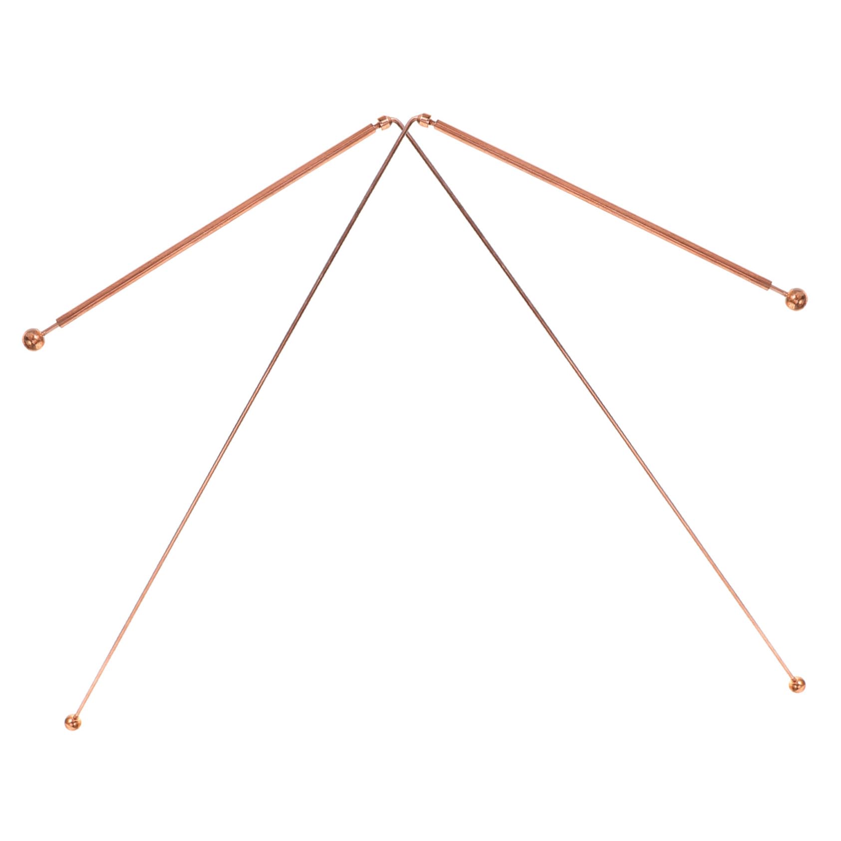 BESTonZON Unique Dowsing Rods 2pcs Copper Divining Rods for Water Spiritual Explorati