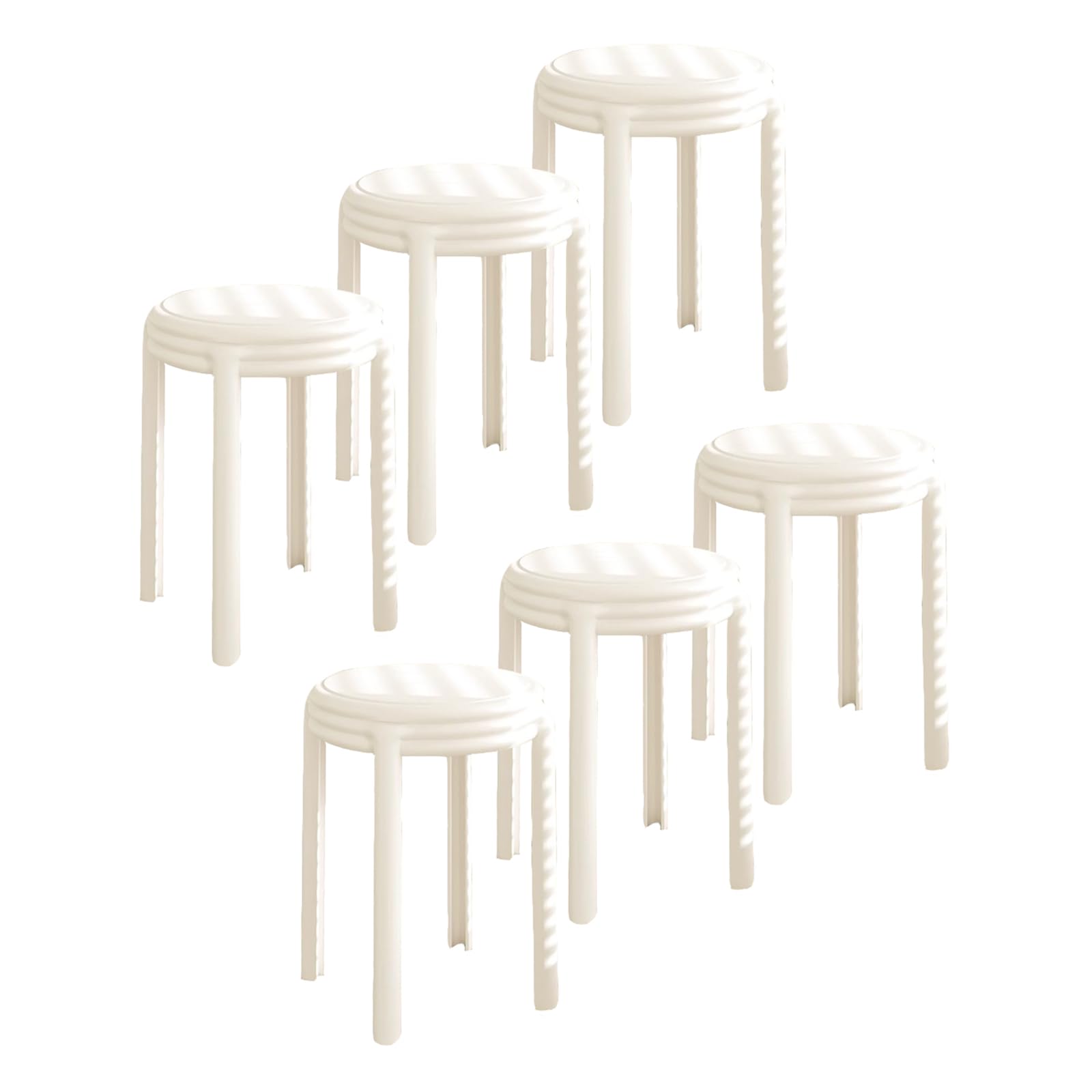 (Set of 6, White)