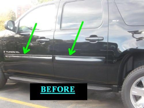 Miniatura 3 de 312 MOTORING Compatible con GMC YukonYukon XL 2007-2012 molduras laterales cromadas 4 piezas 2008 2009 2010 2011 07 08 09 10 11 12 Denali