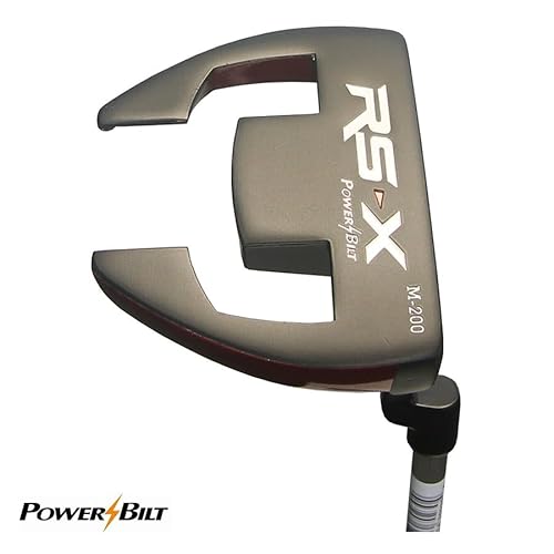 PowerBilt TPS RS-X M200 Putter (RH) - Mallet Design with Face Insert & Easy Alignment Aids for Precision Putting", Black - Image 4