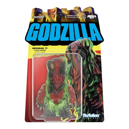 Image of Super7 Toho Hedorah '71 (Clear Green) Reaction Figure - 3.75 inch Toho Godzilla Action Figure Classic Monster Movie Collectibles and Retro Toys