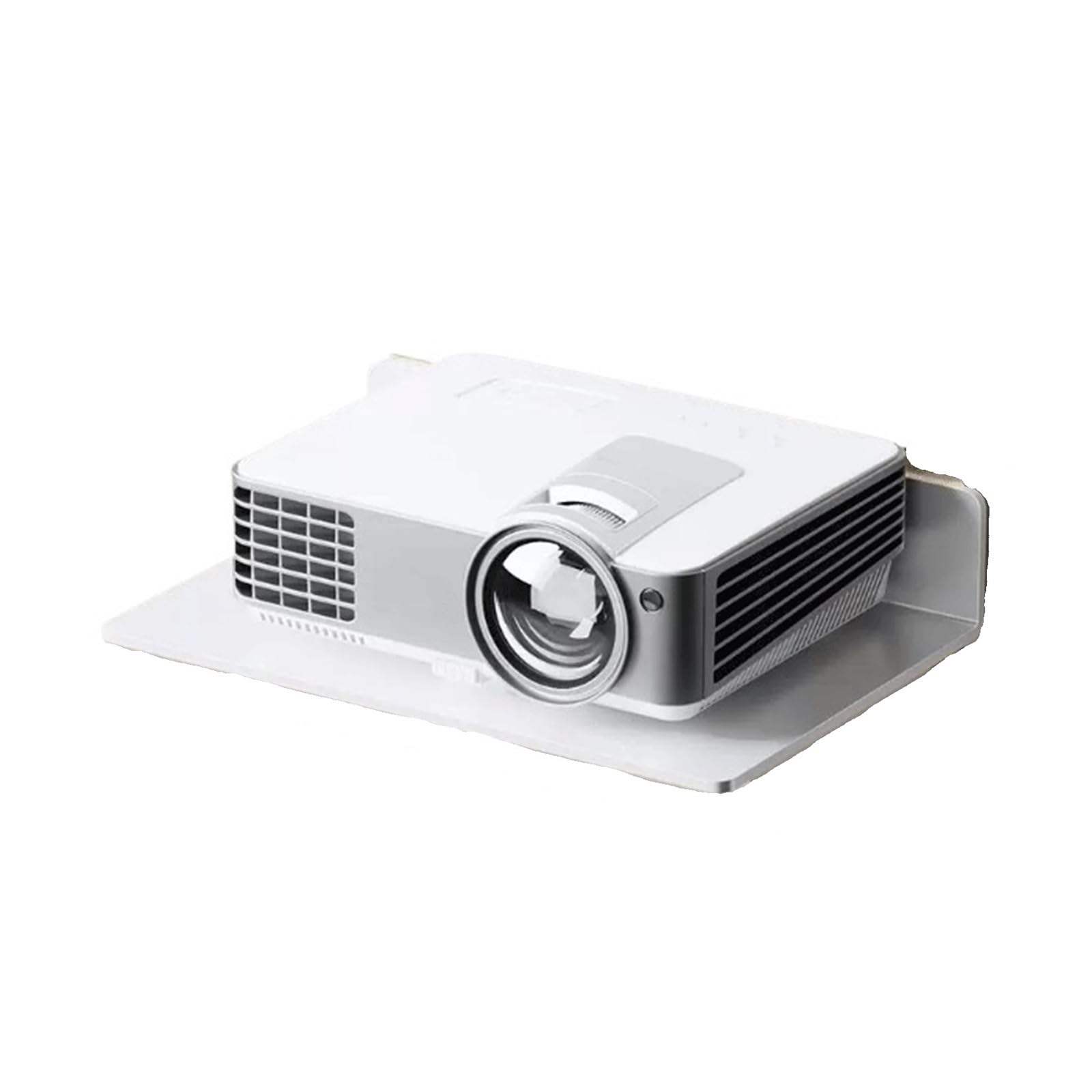 Cjhfr472sg White Projector Stand Projector Mount, Drill-Free Wall-Mounted Camera Shelf, Set-Top Box Storage, Router Projector Mount(,Small)