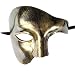 Flywife Mens Phantom of The Opera Masquerade Mask Half Face Vintage Roman Venetian Mask (Antique Gold)
