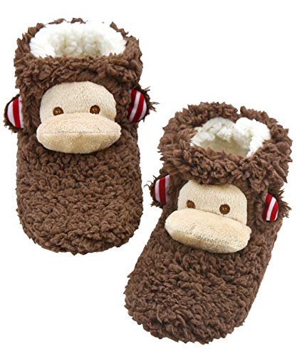 Panda Bros Slipper Socks for Women Cozy Warm Lined Fuzzy Sock Slippers Indoor Booties with Non Slip Grippers