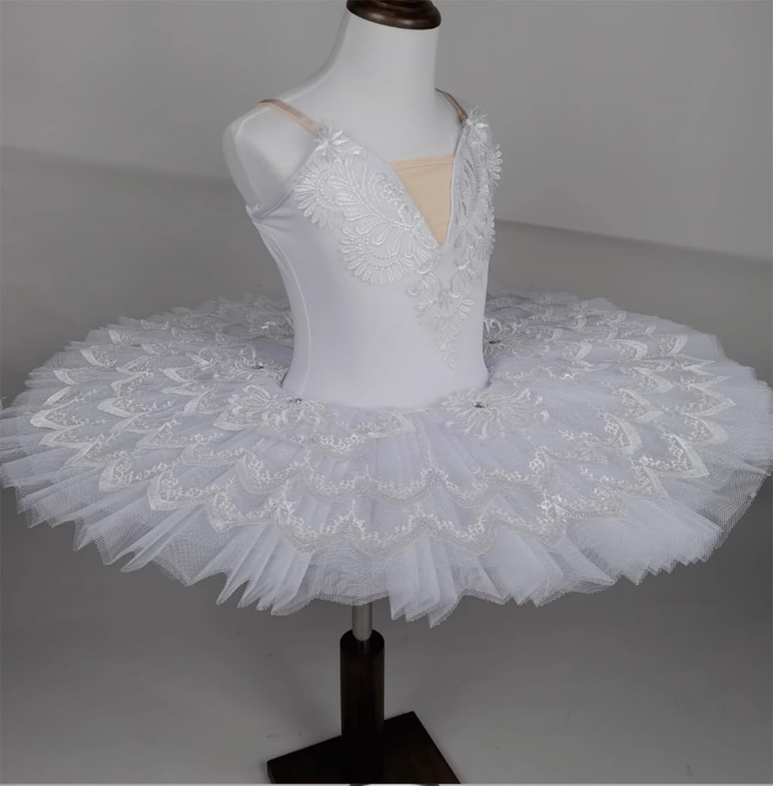 OTMYIGO tutù Professionale per Bambini, tutù Pancake Lago dei cigni Costumi da Ballerina per Bambine tutù da Danza Balletto