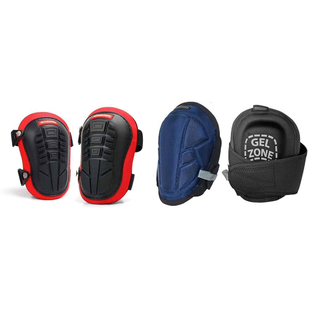 WORKPRO Knee Pads with Heavy Duty Foam Padding and Gel Core, Knee Pad & McGuireNicholas 22382