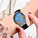 Imagen de Gierzijia Reloj de pulsera con esfera de mapa del mundo