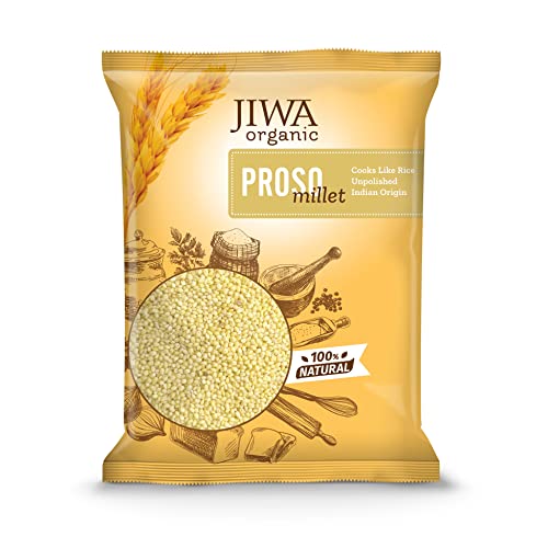Image of Jiwa Pure Proso Millet | 1 Kg | 100% Natural & Gluten Free | Cooks In 15Mins | Chena Seeds | Unpolished High Fibe Minor Millets | Wholegrain | Low Gi