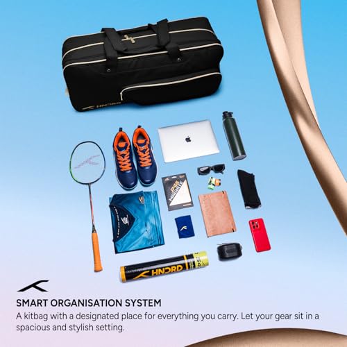 Image of Hundred Nova Pack Kit Bag with Scratch-Resistant Outer | 3 Compartments | Quick-Access Pocket | Smart Organization | Structured Carry | Ideal for Sports, Travel & Daily Use | Men & Women