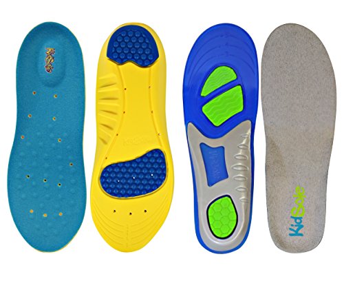 KidSole 2 Pack - 1 Sport Memory Foam Comfort and 1 KidSole Gel